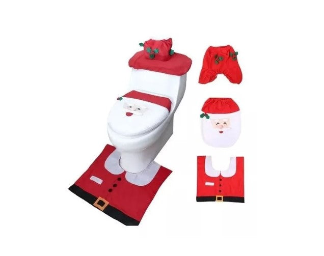 Set De Baño Decoración De Navidad