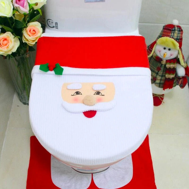 Set De Baño Decoración De Navidad